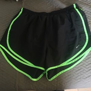 size L women’s Nike dri-fit running shorts